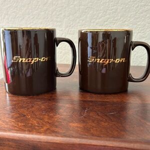 Vintage Kiln Craft Snap-On Coffee Mugs - set of 2